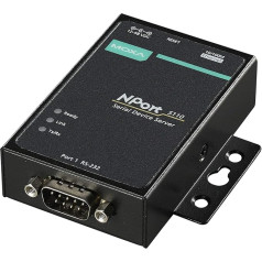 JAUNUMS! Moxa 40145M Nport Device Server 12-48Vdc Nport 5110, 1-Port Rs-232 Inkl