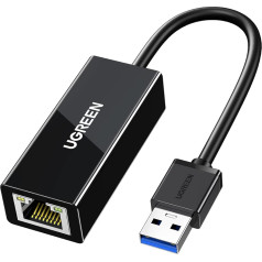 UGREEN USB LAN adapteris 3.0 Ethernet adapteris Gigabit USB Netzwerkadapter 1000Mbps LAN Kabel Adapter kompatibel mit Notebook/IdeaPad/Chromebook/Matebook unter Windows11/ 10/8.1/8/7, Linux, MAC OS usw.