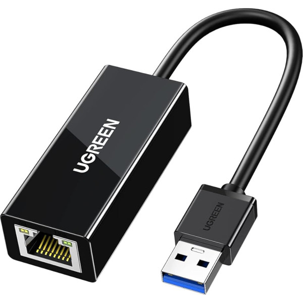 UGREEN USB LAN adapteris 3.0 Ethernet adapteris Gigabit USB Netzwerkadapter 1000Mbps LAN Kabel Adapter kompatibel mit Notebook/IdeaPad/Chromebook/Matebook unter Windows11/ 10/8.1/8/7, Linux, MAC OS usw.