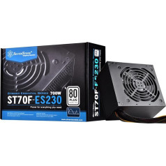 SilverStone SST-ST70F-ES230 - Strider Essential Serie, 700W 80 Plus 230V EU ATX flüsterleises PC-Netzteil mit 120 mm-Lüfter