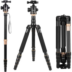 Andoer® Q-666 Pro SLR kameru monopods ar lodveida galvu