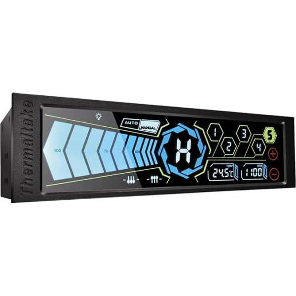 Thermaltake Commander FT Lüfterkontroller schwarz/blau