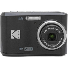 KODAK Pixpro FZ45-16,44 megapikseļu digitālā kompaktkamera, 4X optiskā tālummaiņa, 2,7 collu LCD displejs, 720p HD video, AA akumulators - melns