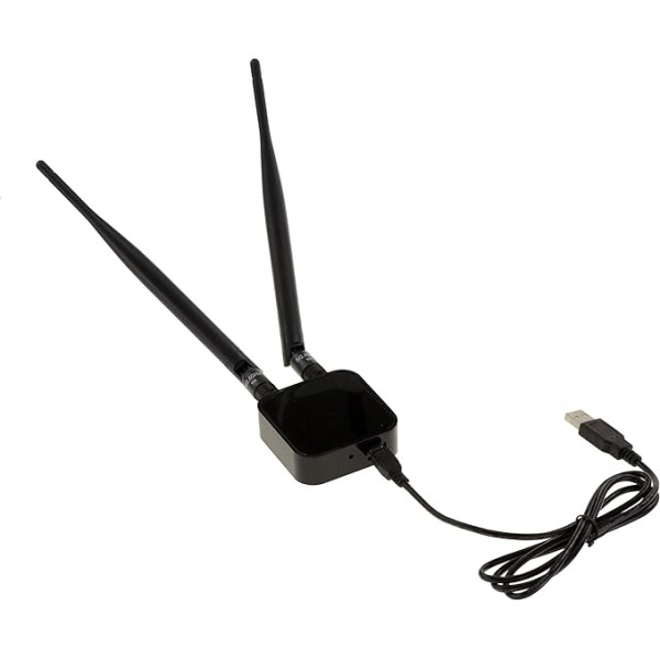 KALEA-INFORMATIQUE USB WiFi modulis Ralink RT3572L Dual Band 2.4GHz un 5GHz, datu pārraides ātrums 600 MB/s, IEEE802.11 a/b/g/n. Saderīgs ar PC Mac Samsung TV.