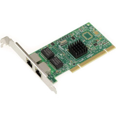 KALEA-INFORMATIQUE © PCI 16/32 bitu Gigabit Ethernet kontrollera karte - 2 porti - mikroshēmas komplekts datoriem serveriem Intel 82546eb/GB