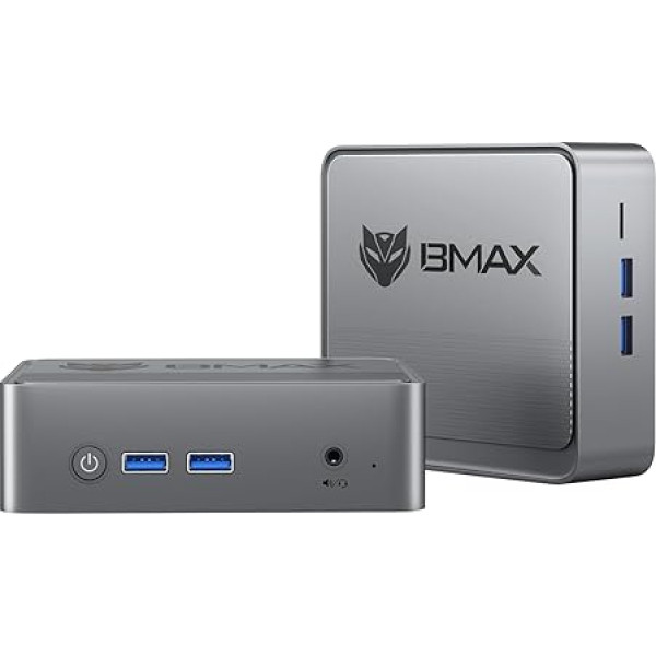 BAMX B3 Mini PC Intel N5095 (līdz 2,9 GHz) 8 GB DDR4 RAM / 256 GB SSD W-11 PRI Mini galddators 4K dubultais ekrāns Push-Pull Cover WiFi5/Dual HDMI/USB 3.0/BT4.2