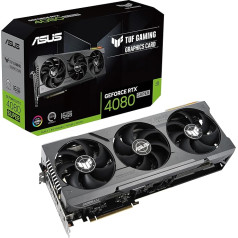 Игровая видеокарта ASUS TUF Gaming GeForce RTX 4080 Super 16GB GDDR6X (NVIDIA GeForce RTX4080 DLSS 3, PCIe 4.0, 2X HDMI 2.1a, 3X DisplayPort 1.4a, TUF-RTX4080S-16G-GAMING)