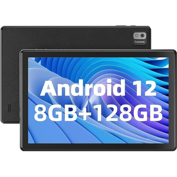 SGIN 10,1 Zoll Tablet Android 12, 8 GB RAM 128 GB ROM (256 GB vairāk), 1200 x 800 FHD IPS, Octa-Core līdz 1,6 GHz, 5 MP + 8 MP Telecamera, akumulators 6000 mAh, 2,4 G/5 G WiFi