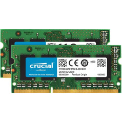 Crucial CT25664BF160B Atmiņa (DDR3L, 1600 MT/s, PC3L-12800, SODIMM, 204 pin)