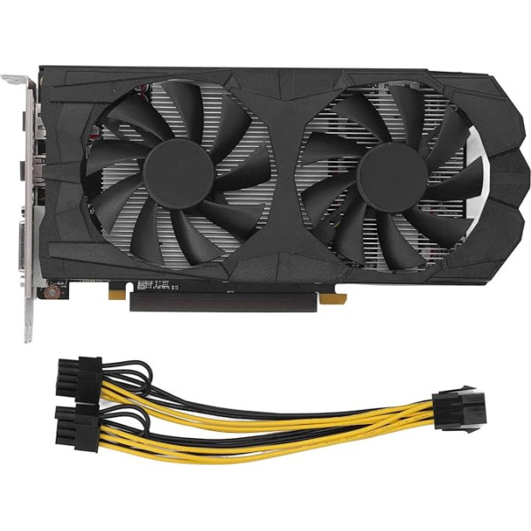 Vikye RX580 Gaming Graphics Card 8G DDR5 256BIT - Superior Performance, 8GB Memory, Fan, Multiple Ports - Small Size, High Durability - Resolution 7680 X 4320 (RX580 8G D5)