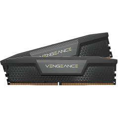 Corsair VENGEANCE DDR5 RAM 64GB (2x32GB) 6200MHz CL32 Intel XMP iCUE saderīga datora atmiņa - melna (CMK64GX5M2B6200C32)