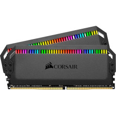 Corsair Dominator Platinum RGB 32GB (2x16GB) DDR4 4000 (PC4-32000) C18 1.35V galddatora atmiņa - melna, CMT32GX4M2G4000C18, Black