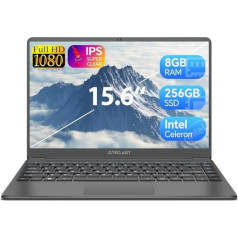 TECLAST Laptop 15.6 Zoll,1920x1080 FHD displejs Dators, 8GB RAM 256GB SSD Notebook, 2.6 GHz Intel N4120 Windows 11 Pro, 2.4G/5.0G WLAN+2*USB 3.0+HDMI+Type C