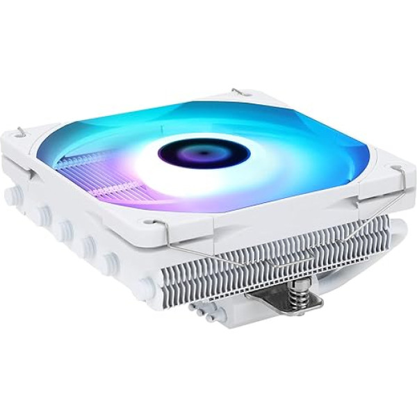 Thermalright AXP120-X67 WHITE ARGB Низкопрофильный процессорный воздушный кулер с правым 120 мм вентилятором TL-C12015W-S PWM, 6 тепловых трубок, высота 67 мм, для AMD 