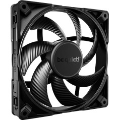 klusēt! SILENT WINGS PRO 4 140mm PWM 4-pin korpusa ventilators Black BL099