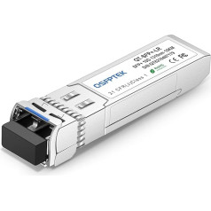 QSFPTEK, skirtas HP J9151A 10G SFP+ moduliui 10GBASE-LR 1310nm 10km DDM vieno režimo LC SFP + siųstuvas