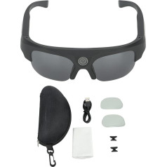 BuyWeek Intelligent Bluetooth Glasses, Type C Quad Core Processor, Bluetooth Audio Sunglasses, HD Camera, Wireless Audio Glasses for Men and Women