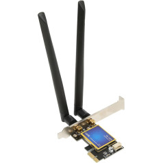 Bewinner PCIEx1 WiFi adaptera karte, 4.0 1200Mbps 802.11AX Dual Band PCI E bezvadu WiFi tīkla adaptera karte Win10 priekš Win 11, darbvirsmas datoram, spēlēm