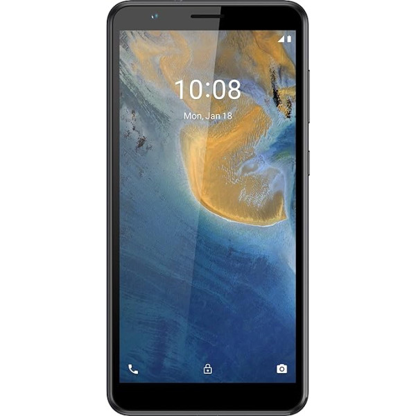 ZTE viedtālrunis Blade A31 (13,84 cm (5,45 collu) HD+ displejs, 4G LTE, 2 GB RAM un 32 GB iekšējās atmiņas, 8 MP galvenā kamera un 2 MP priekšējā kamera, Dual SIM, Android 11 GO), pelēks, 126595201057