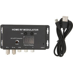 Annadue M70RV TV Link Modulator Поддержка PAL/NTSC Профессиональный AV в RF конвертер TV Link Modulator AV в RF конвертер для AV источников приставок с USB кабелем для заря