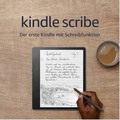 Zertifizēts un vispārpieņemts Kindle Scribe, pirmais Kindle ar lasīšanas funkciju, ar 10,2 Zoll-Paperwhite-Display mit 300 ppi, ar standarta izšķirtspēju | 16 GB