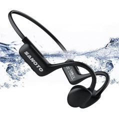 SANOTO Kopfhörer Schwimmen, IPX8 wasserdichte Kopfhörer Schwimmen, Knochenschall Kopfhörer Bluetooth 5.3, 16GB MP3, Zufalls-/Sequenzwiedergabe, Automatisch Speichern, Zum Schwimmen Laufen, Radfahren