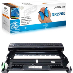 LOSMANN 1x bungas bloks saderīgs ar Brother DR-2200 DR2200 priekš Brother DCP-7055 DCP-7060D DCP-7065DN Fax 2840 HL-2130 HL-2230 HL-2240D HL-2270DW MFC-7360N MFC-7460DN MFC-7860DW DCP-7077 0 0 MFC-7328j