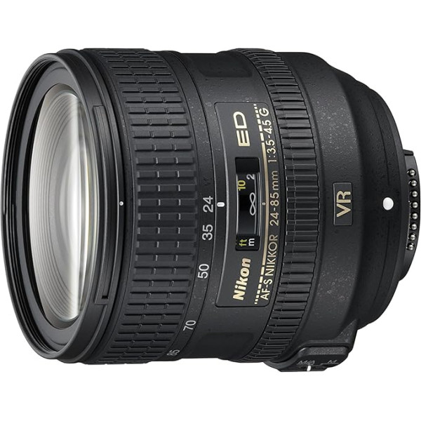 Nikon Nikkor AF-S objektīvs 24-85mm 1: 3.5-4.5G ED VR, melns [Nitāla karte: 4 gadu garantija]