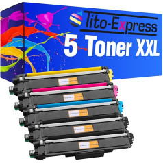 Tito-Express PlatinumSerie 5 Toneris XXL Saderīgs ar Brother TN-243 TN-247 | DCP-L3510CDW L3550CDW HL-L3210CW L3230CDW L3270CDW MFC-L3710CW L3730CDN L3750CDW L3770CDW | Ietver mikroshēmu!