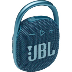 JBL Clip 4 - pārnēsājams mini Bluetooth skaļrunis ar lielu skaņu un jaudīgiem basiem, IP67 ūdensizturīgs un putekļu izturīgs, 10 stundu atskaņošanas laiks mājās, ārā un ceļojumā - zils