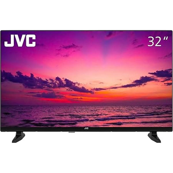 JVC LT-32VH4355 32 collu televizors (HD-Ready, LED televizors, trīs uztvērēji, HDMI, USB), melns [2024]