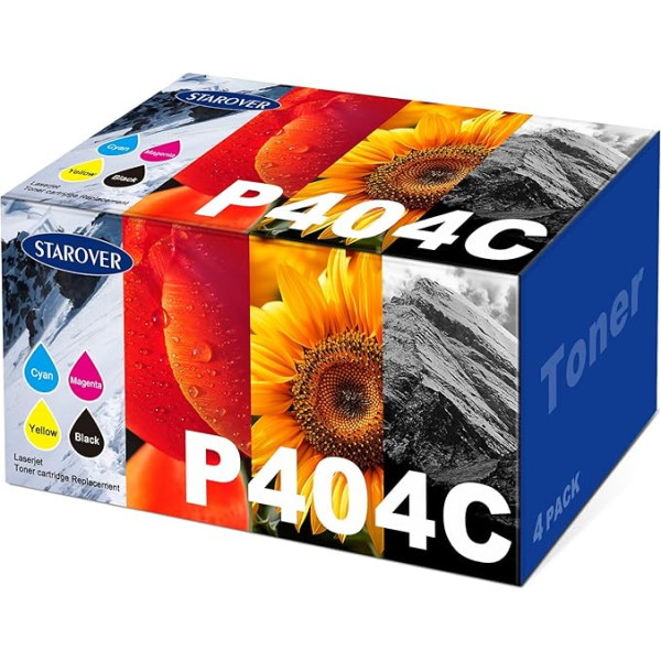 CLT-P404C Tonerkartusche als Ersatz für Toner Samsung C480W Xpress SL C480FW C480FW C430W C480 C430 C430 C480FN C48X C43X CLT-K404S CLT-Y404S CLT-C404S(Schwarz Cyan Gelb Magenta 4er-Pack)