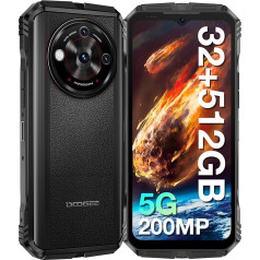 DOOGEE V30PRO [2024] 5G Outdoor Handy 32GB + 512GB, 200MP Kamera + Nachtsicht, 6.58 Zoll FHD + 120 Hz, 10800 mAh Akku Octa Core Android 13 Āra viedtālrunis bez IP68/ OTG/NFC/WiFi 6