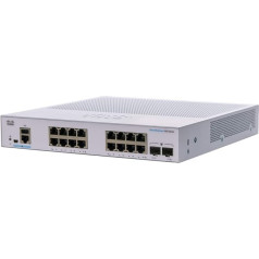 Cisco Business CBS250-16T-2G Smart Switch | 16 GE porti | 2 x 1G-SFP | Ierobežota mūža aizsardzība (CBS250-16T-2G)