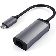 SATECHI Alumīnija C tipa gigabitu Ethernet adapteris - M2/ M1 MacBook Pro/Air, M2/ M1 iPad Pro/Air, M2 Mac Mini, iMac M1 (Space Grau)