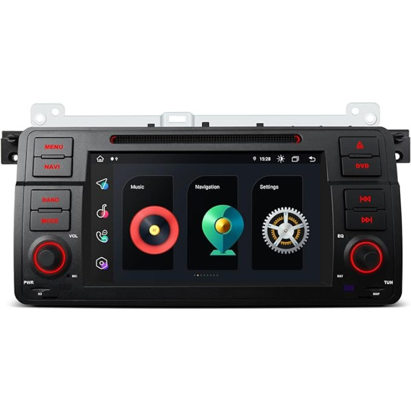 XTRONS 7 collu Android 13 Octa Core 4GB 64GB Auto radio multimediju atskaņotājs iebūvēts 4G/CarAutoPlay/Android Car/DSP atbalsts GPS Pip Bluetooth 5.0 DVD USB SD priekš BMW E46 Rover 75 MG ZT