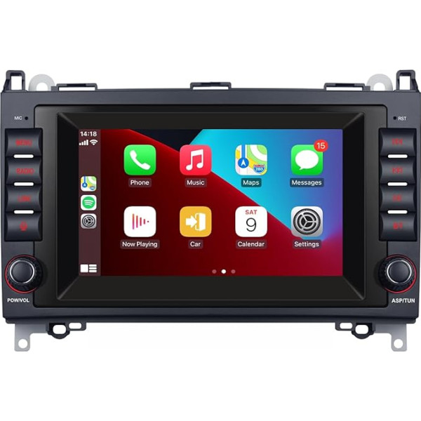 Ar bezvadu Carplay/Android saderīgs auto radio Mercedes Benz W169 W245 W639 Vito/Viano W906 Sprinter 2500/3000 ar IPS Touch Screen/Bluetooth/Mirror Link/FM/AM/USB