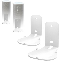 Sonos Roam / Sonos Roam SL skaļruņu sienas stiprinājumu pāris (2 gabali) (saderīgs ar Sonos Roam un Sonos Roam SL, sienas stiprinājumu pāris, balts)