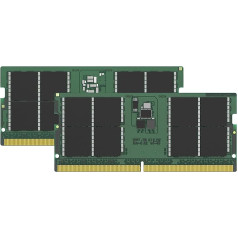 Kingston ValueRAM 96GB 5600MT/s DDR5 Non-ECC CL46 SODIMM (2 komplekti) 2Rx8 KVR56S46BD8K2-96 KVR56S46BD8K2-96 portatīvo datoru atmiņa