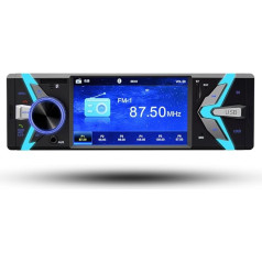 BoomBoost 4 collu augstas izšķirtspējas daudzfunkcionāls MP5 atskaņotājs Stereo auto radio Bluetooth 12 V USB/FM Audio