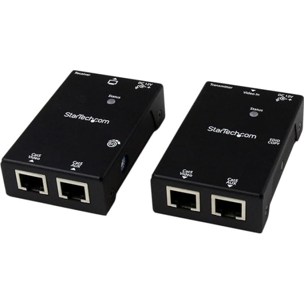 Startechcom ST121SHD50 - HDMI pagarinātājs pa CAT5/CAT6 ar barošanu pa kabeli - 165 pēdas (50 m)