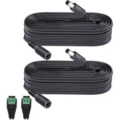 10M DC Extension Cable B x 2+ LED Terminal Connector