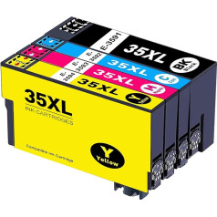 AWSU spausdintuvo kasetės, suderinamos su Epson 35 35XL rašalo kasetėmis, skirtomis Workforce Pro WF-4720 WF-4725 WF-4730 WF-4740 Workforce Pro WF-4720DWF WF-4720DWF WF-4725DWF WF-4730DTWF WF-4740DTWF