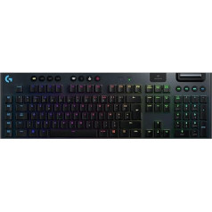 Logitech G915 LIGHT SPEED bezvadu mehāniskā spēļu klaviatūra, reljefa GL pogu slēdzis ar zemu profilu, franču AZERTY izkārtojums - Carbon