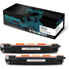 BeOne® 2X TN1050 Kompatible Tonerkartusche für Brother HL-1110 HL-1112 DCP-1510 DCP-1512 MFC1510 MFC1810 Drucker (2 Schwarz)