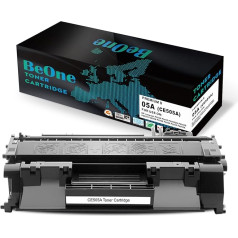 BeOne 1 x 05A CE505A 05X CE505X suderinama tonerio kasetė spausdintuvui HP Laserjet P2030 P2055 P2035N P2035 P2055D P2055DN P2055X P2056 P2057 (1 juoda)