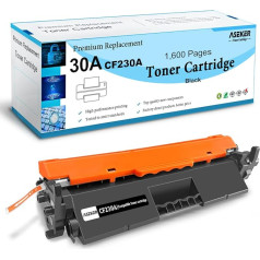 ASEKER 30A CF230A (30X CF230X) savietojams tonera kasetne priekš HP Laserjet Pro M203d M203dn M203dw, MFP M227fdn M227fdw M227sdn M227dn M227d Printer 1600 lappuses (melns)