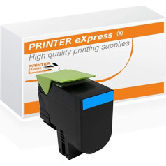 PRINTER eXpress Toner replaces Lexmark 71B20C0 for CS317 CS317DN CS417 CS417DN CS517 CS417DE CX317 CX317 CX317DN CX417 CX417 CX417DN CX517 CX417DE Cyan