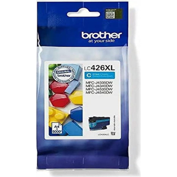 Brother Original LC-426XLC Ink Cartridge Cyan MFC-J4340DW, MFC-J4540DW, MFC-J4540DWXL (5000 Pages According to ISO Standard 24711) LC426XLC XL