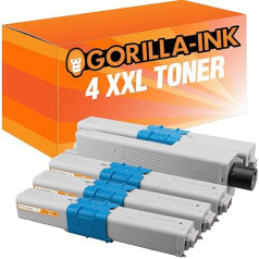 Gorilla-Ink 4 Toneris XXL Saderīgs ar Oki C-332 C332 C 332 C332-DN MC-363-DN MC-363-N MC-363-DNW C-332-DNw MC 363 N MC363 DNW C332 DNw